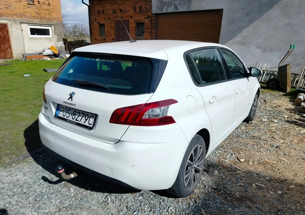 Peugeot 308 cena 26700 przebieg: 210000, rok produkcji 2014 z Mieszkowice małe 154